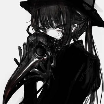 original, girl, plague doctor mask / 無題