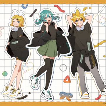 hatsune miku, kagamine rin, Kagamine Len / earth