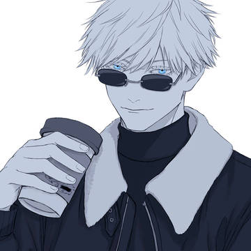 Satoru Gojo, doodle / カフェ五 / October 17th, 2024