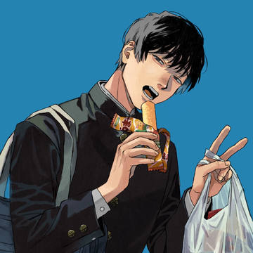 male school uniform with stand-up collar, original, original male character / だがし