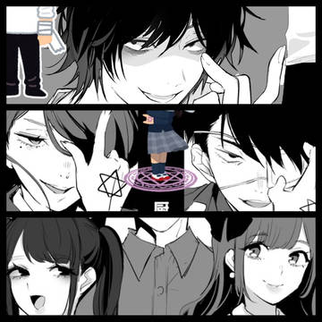 chuunibyou, hair hanging in front of eyes / いらすとやチャレンジまとめ / October 20th, 2024