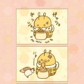 Cocoa, cuteness is justice, a fairytale-like world / 気圧しんどい人にオシャレココア作ってくれるはち