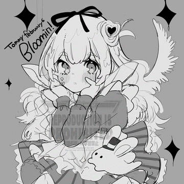 illustration, girl, alice / Bloomin’!/Tommy february6※FA