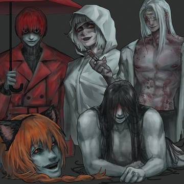 homicipher, mojibake, scarletella / Homicipher fanart