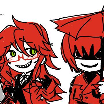 Grell Sutcliff, black butler / なんか似てるような感じ。。。 / December 1st, 2024