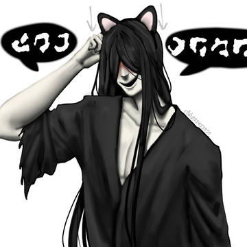 fanart, fanart, homicipher / 👨‍🦽🐱