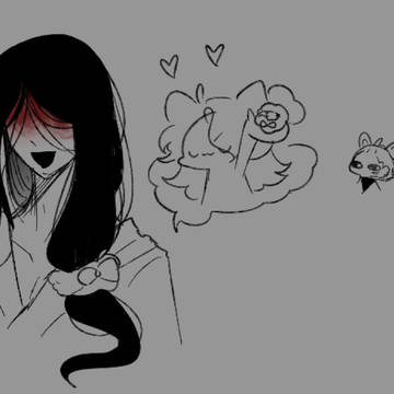 OriginalCharacter, ocxcanon / "Time to tie hair!" / December 5th, 2024