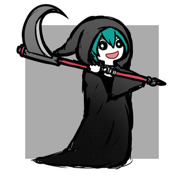 hatsune miku, grim reaper, VOCALOID 100+ bookmarks / 無題