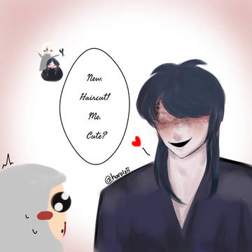 Homicipher, fanart, artwork / Mr Crawling new Haircut