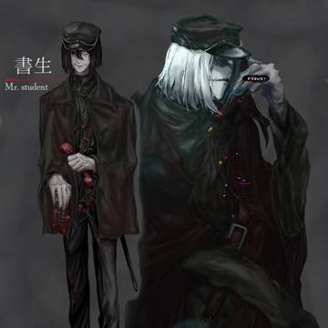 illustration, homicipher, original character / 文字化化 OC