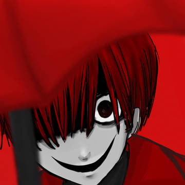 fanart, illustration / 赤い傘の男 / December 18th, 2024