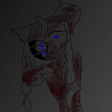 illustration, fan work, non-human / こちらを見ている
