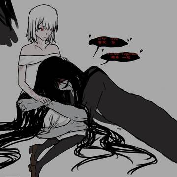 long hair, doujin, Homicipher / 此男鬼非常之萌呀