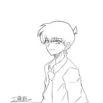original male character, Gaming, Shinichi Kudo / 最近の落書きイラスト