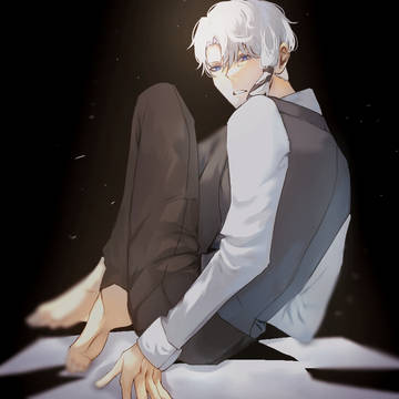 Kagurabachi, teary eyes, illustration / 独奏