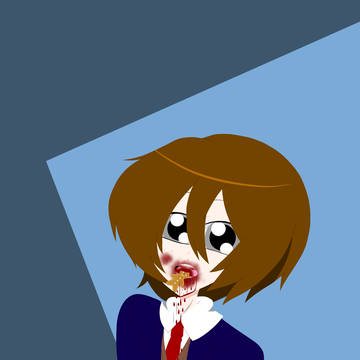 blood, cookie, white day / Gingerbread Man