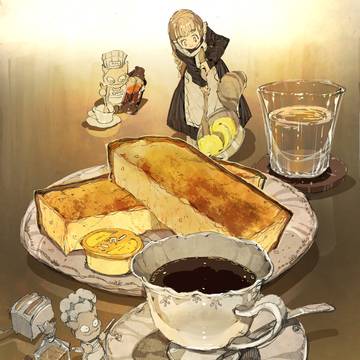 food, breakfast, original 1000+ bookmarks / 朝はパン