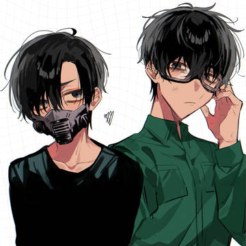 Sakamoto Days (yaoi), Natsuki/Shin, Mafuyu/Shin / セバシンつめ